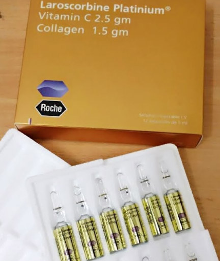 Lascorbine Platinum Vitamin C Collagen injection - Roche Whitening Injection